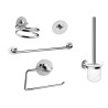 Set accessori bagno in acciaio inox h107128
