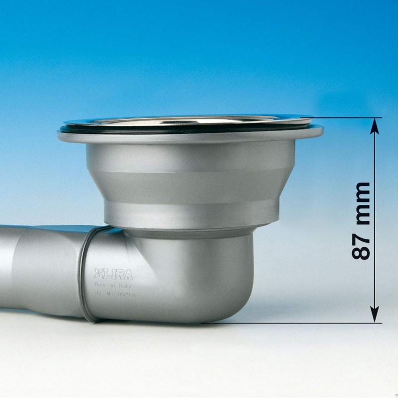 Drains pour éviers Bonde à panier gain de place Basket pour éviers en acier inoxydable LIRA 1945