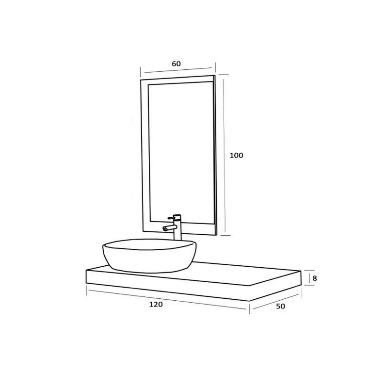 Muebles de baño suspendidos Composición de baño suspendida Feridras shelf 801014