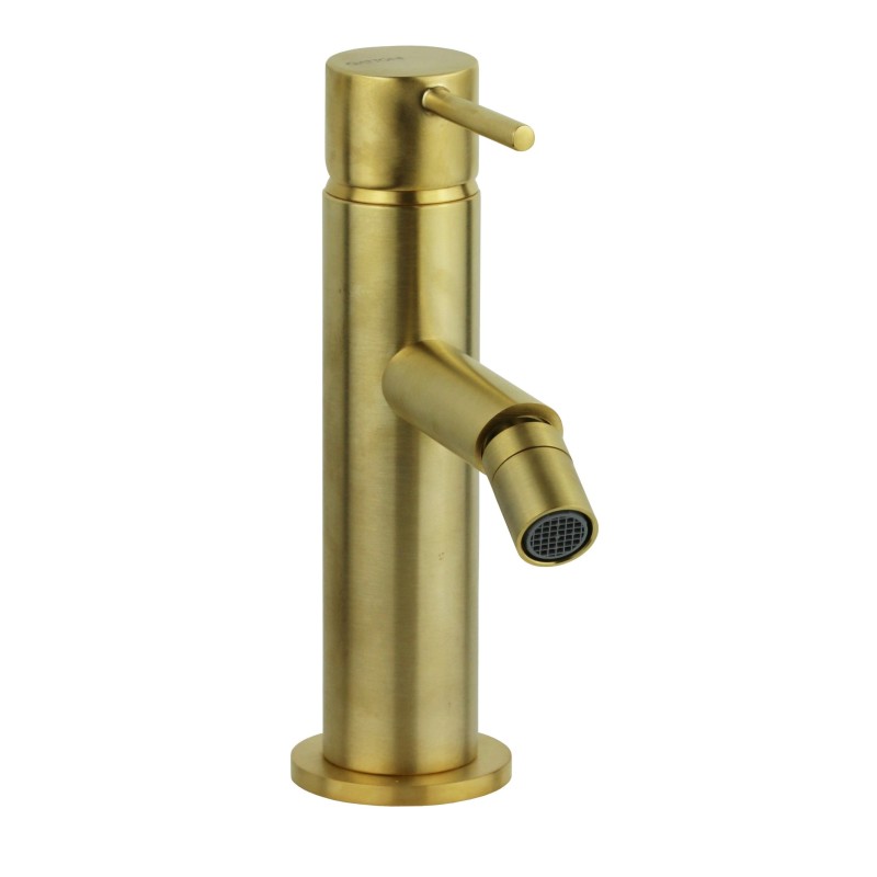 Juego de grifo de baño Conjunto mezclador de lavabo y bidé en color oro cepillado Gattoni Easy KITEASYSG1