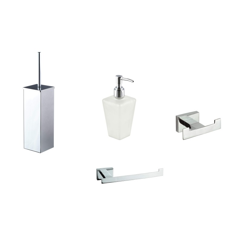 Set de accesorios de baño Conjunto de accesorios de baño con fijaciones incluidas I Crolla Zurigo KITZURIGO2