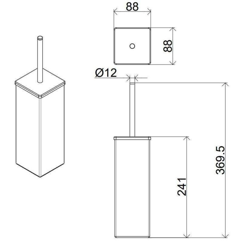 Set de accesorios de baño Conjunto de accesorios de baño con fijaciones incluidas I Crolla Zurigo KITZURIGO2