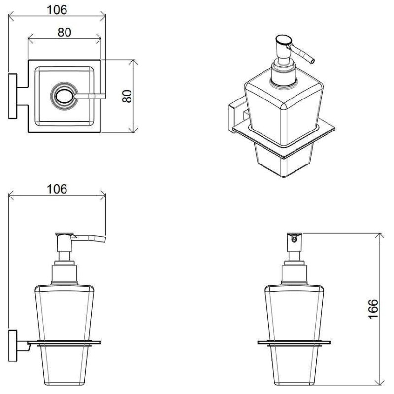 Ensemble d'accessoires de salle de bain Composition d'accessoires de salle de bain avec porte-serviettes I Crolla Zurigo KITZURI