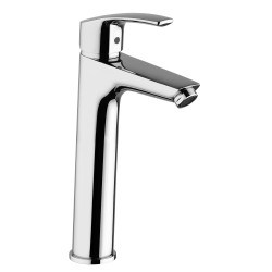 Grifos de lavabo palangana Mezclador de lavabo de 275 mm de altura con clic-clac 1"1/4 desagüe Paini Atomix 3.0 D1CR211GLLSR