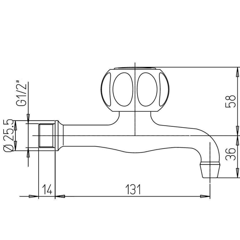 Single Lever Taps Washbasin Mixer Pair of taps for wall installation 1/2"G connection Paini Arno 37CR530