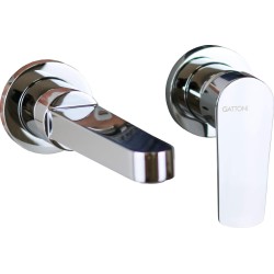 Robinets de lavabo suspendu Mitigeur lavabo mural couleur chrome Gattoni Avio AV03570C0