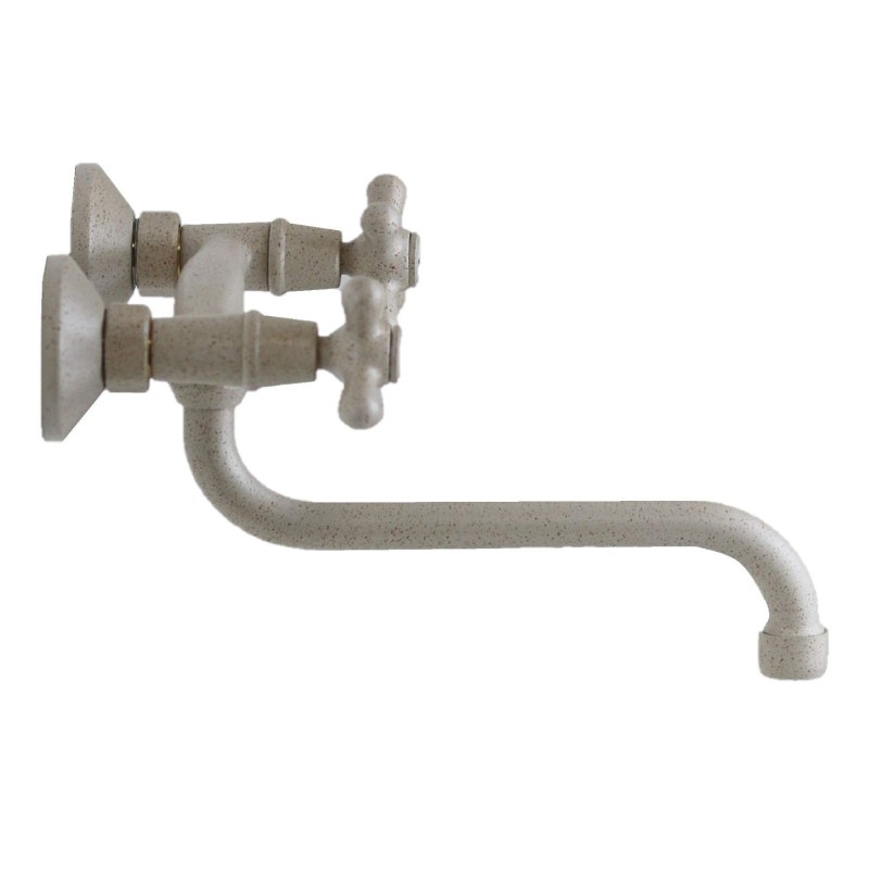 Wall-mounted kitchen taps Wall-mounted kitchen sink faucet coat granite color Gattoni 7550/REBB