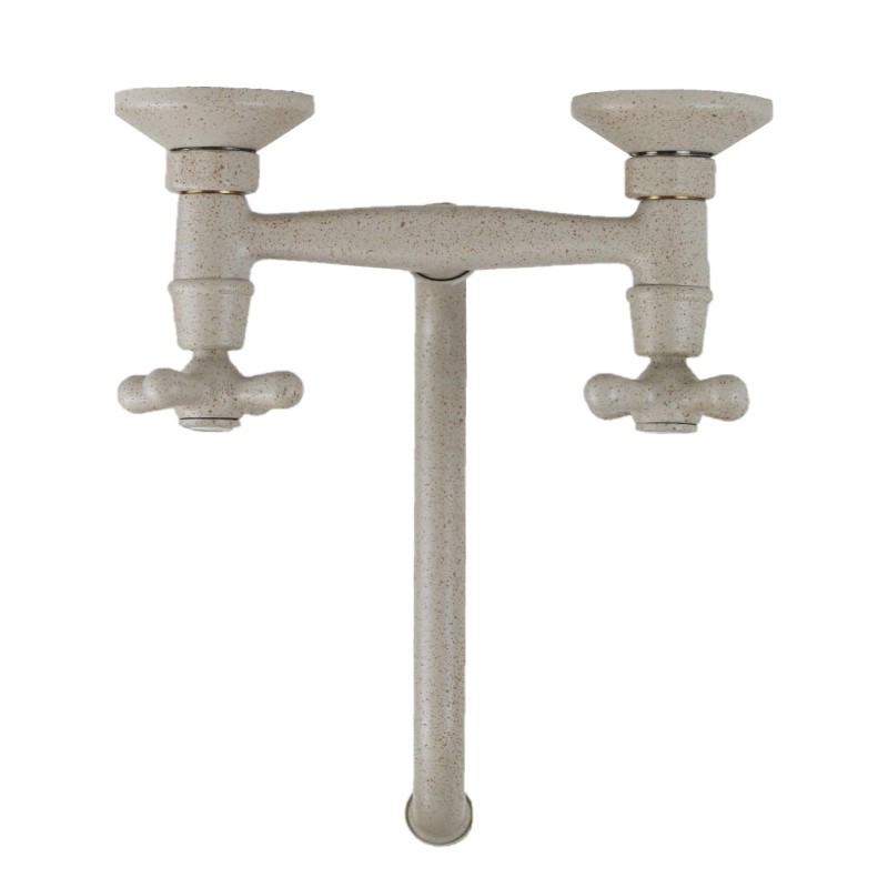 Wall-mounted kitchen taps Wall-mounted kitchen sink faucet coat granite color Gattoni 7550/REBB