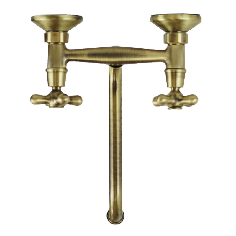 Wall-mounted kitchen taps Wall-mounted kitchen sink faucet bronze color Gattoni 7550/REV0