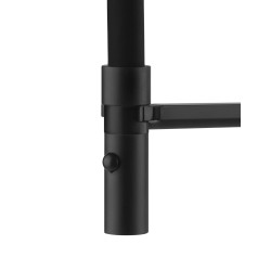 Grifo cocina con ducha extraíble Mezclador de fregadero de cocina negro mate de doble chorro getto Gessi Stelo 60315-299