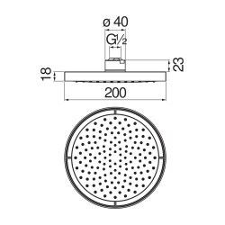 Duschset Komplettset für Dusche Nobili Acquerelli KITACQUERELLI1