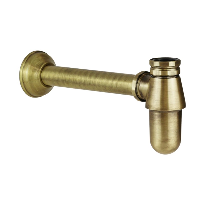 Sifones desagües y válvulas Botella sifón para lavabo y bidé 1"1/4 Bronce antiguo Zanetti 077114CM25B