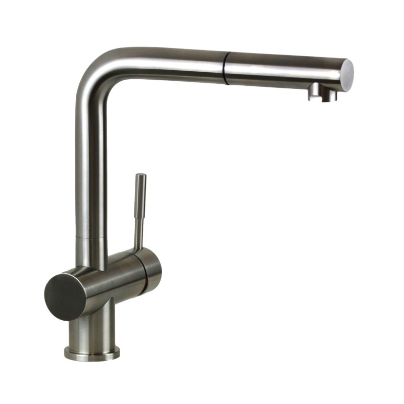 Kitchen taps with shower head Stainless steel kitchen sink mixer with shower Paini Inox IXA1566L2