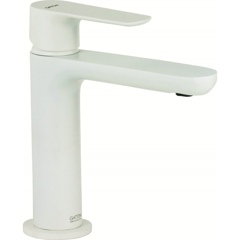 Single Lever Taps Washbasin Mixer Matt white washbasin mixer Gattoni Avio AV04070BO