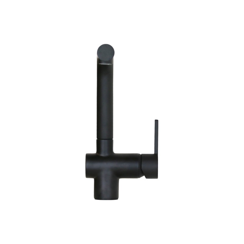 Kitchen taps with shower head Kitchen sink mixer with pull-out shower in matt black Gattoni Pesci PC0405.NO