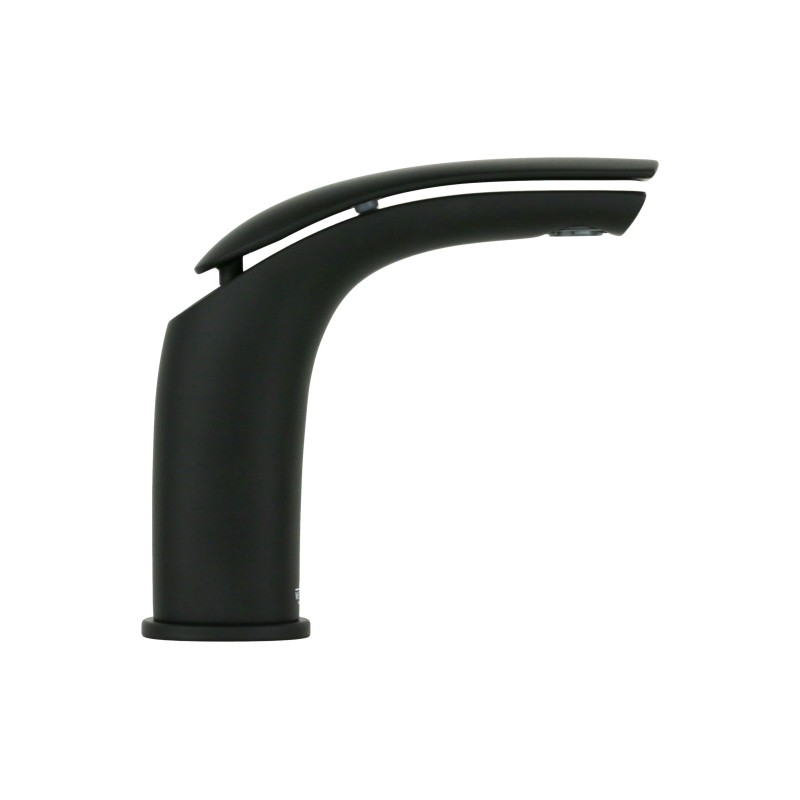 Single Lever Taps Washbasin Mixer Basin mixer with clic-clac waste in matt black finish Webert Vento D830681560