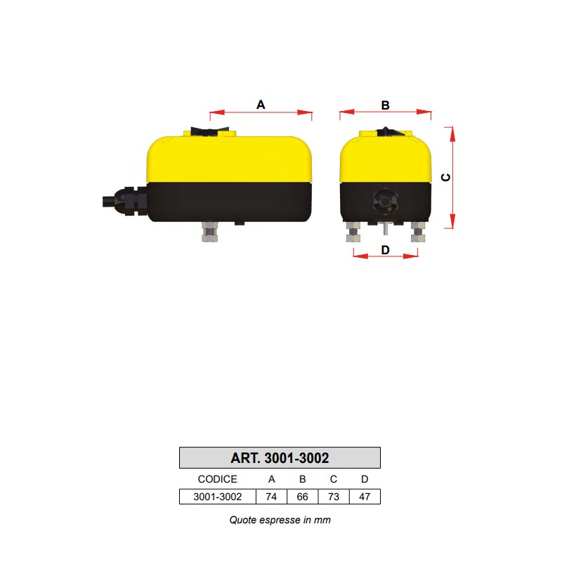 Zone valve Actuator with relay and auxiliary microswitch FAR 3001 40