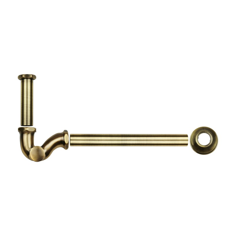 Siphons, discharges and drains Brass siphon, "S" shape with bronze colored inspection cap Resp BR-101