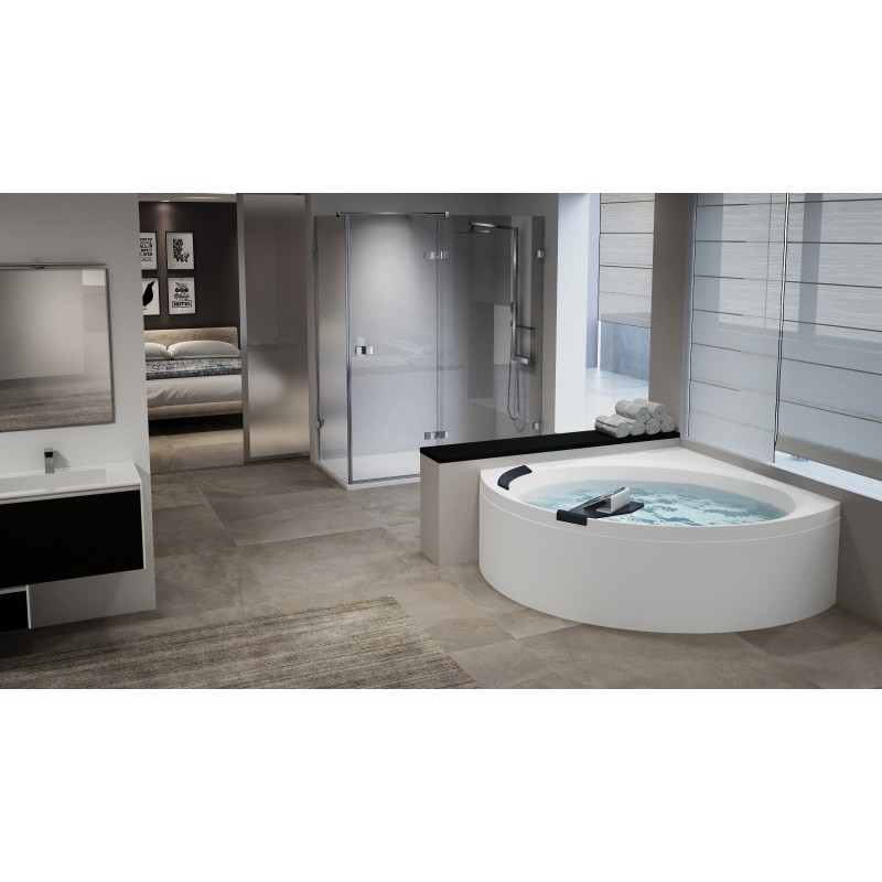 Vasche da bagno angolari Vasca angolare versione WHIRLPOOL Novellini Divina C