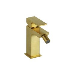 Robinets pour le bidet 1 levier Mitigeur de bidet modèle carré or brossé Gattoni SQUARE 2564/25SG