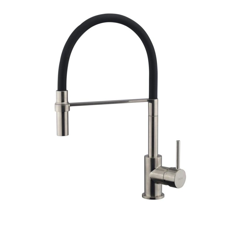 Kitchen taps with shower head Pull-out shower kitchen sink mixer in nickel brushed ICROLLA Mojito 7597NB