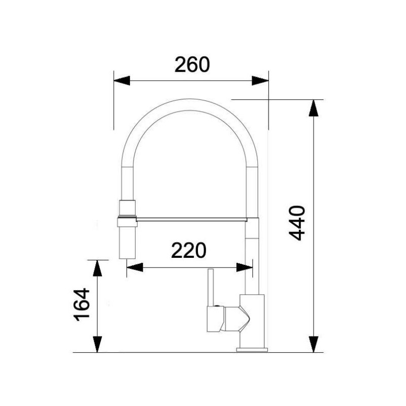 Grifo cocina con ducha extraíble Mezclador extraíble para lavabo de cocina con ducha en cromo ICROLLA Mojito 7597CR