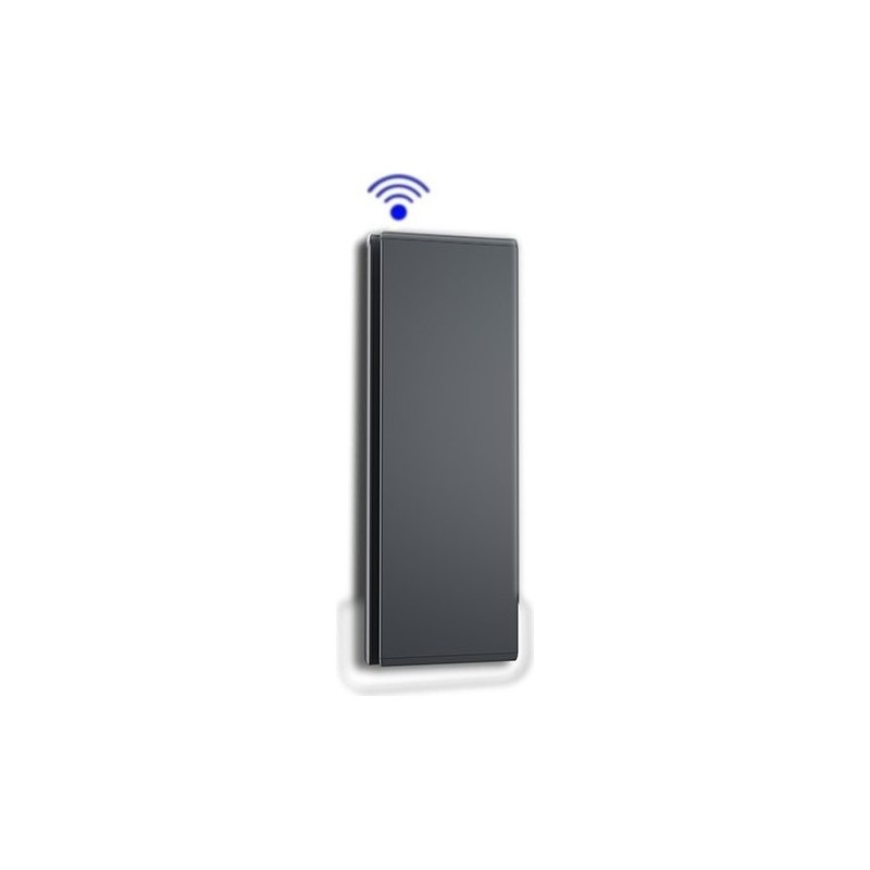 Radiateurs Électriques Radiateur électrique vertical WI-FI avec lumière led 110x45 cm gris anthracite Radialight ICON ICO10112