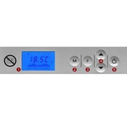 Radiateurs Électriques Thermoconvecteur électrique à commande numérique 85x42 cm couleur blanc Radialight SIRIO TCSIR151