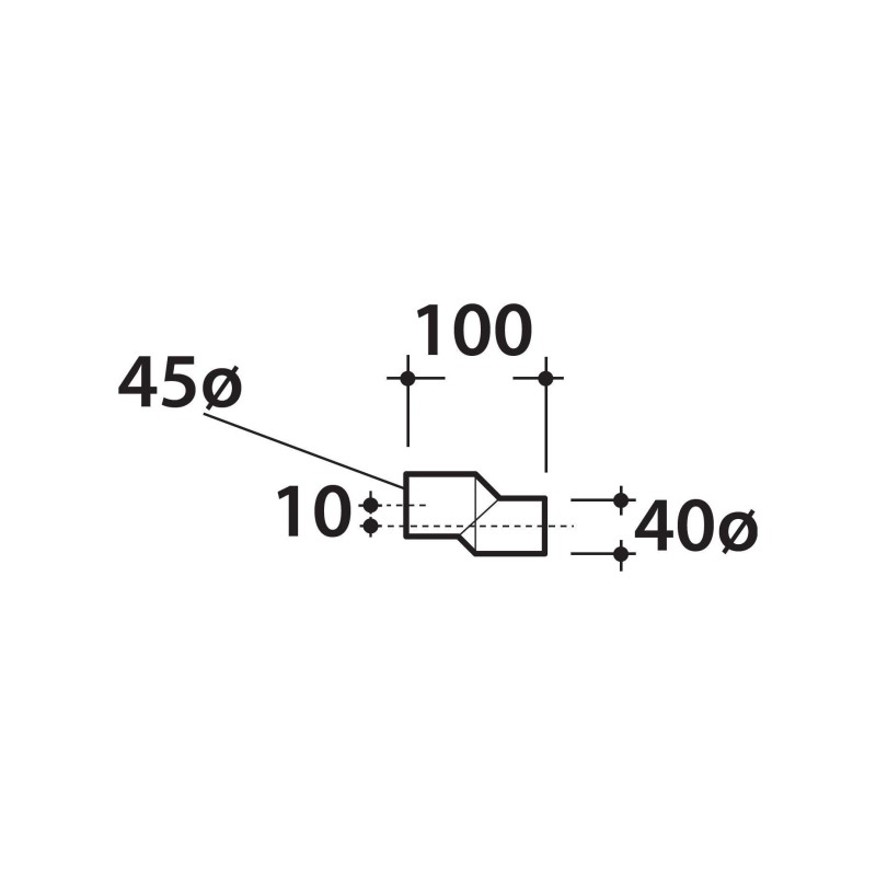 WC accessories Eccentric fitting for 10 mm water inlet Ceramica Globo VA086