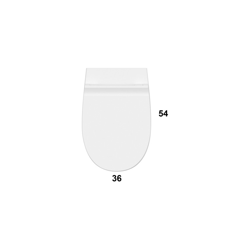 WC sospesi Vaso WC in ceramica installazione sospesa senza brida 54.36 Globo 4ALL MDS03