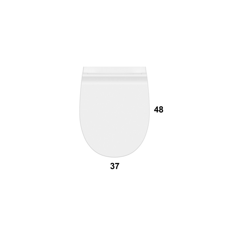 WC sospesi Vaso WC in ceramica installazione sospesa senza brida 48.37 Globo 4ALL MDS04