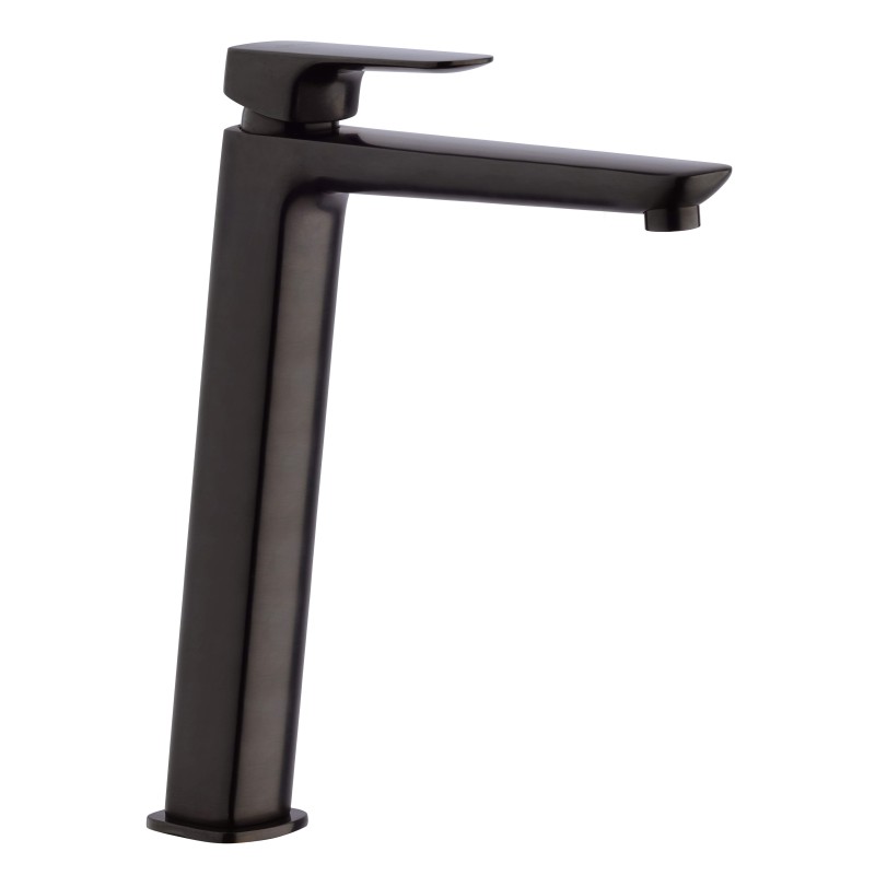 Grifos de lavabo palangana Mezclador de lavabo negro mate de 282 mm de altura Paini Nove 09YO205TCLL