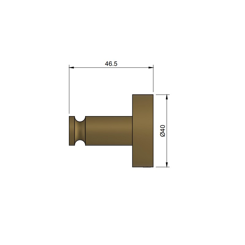 Porta Asciugamani Gancio porta salviette in ottone colore oro spazzolato Icrolla 16172BG