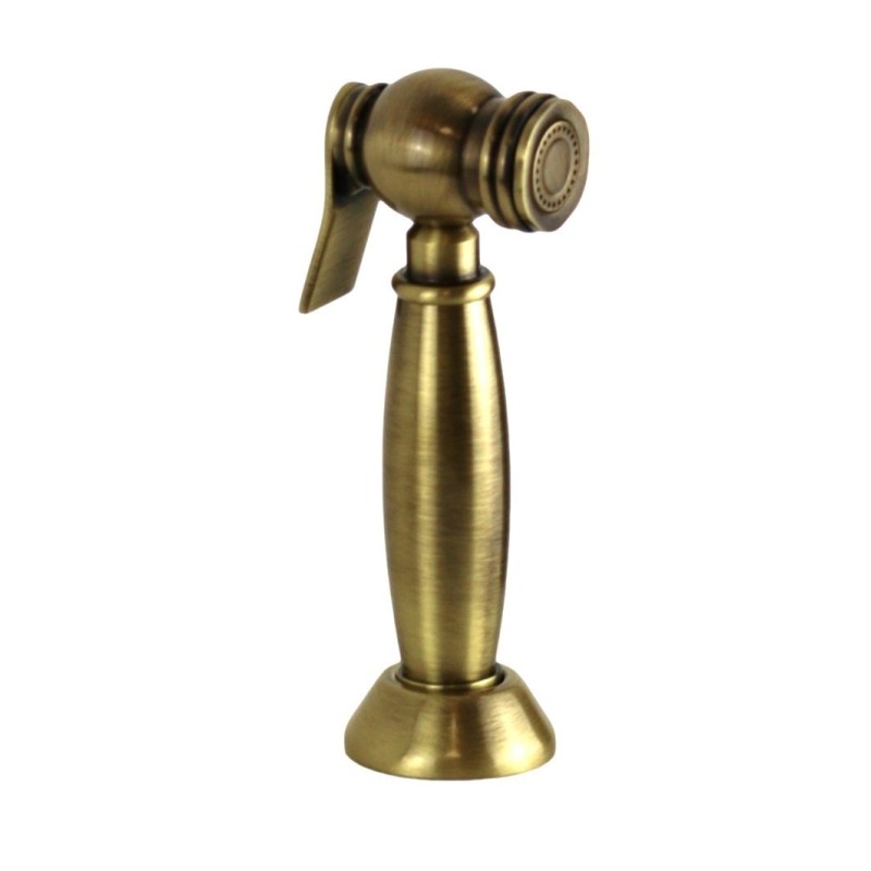 Robinets avec douche amovible Mitigeur d'évier de cuisine avec douchette extérieure extractible couleur bronze Porta & Bini New 