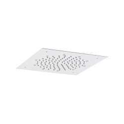 Pommes carrés de douche Pommeau de douche encastré au plafond blanc mat Pollini Acqua Design MARTE SD4960303BO