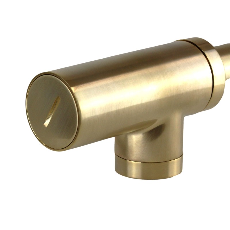 Siphons, discharges and drains Universal round siphon 1"1/4 brushed gold color Pollini ART 120ORS