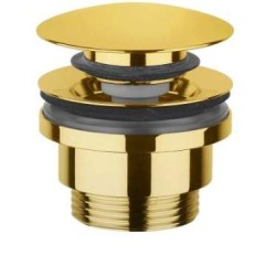 Siphons, discharges and drains Universal model drain with click-clac function in gold colour Paffoni ZSCA050HG