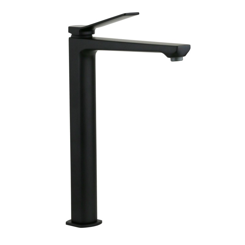 Washbasin taps 294 mm high mixer for bowl washbasins in matt black colour Paffoni TILT TI081NO