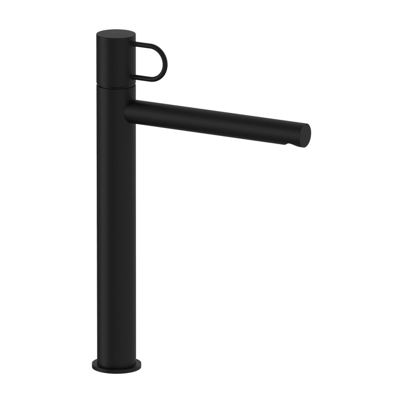 Washbasin taps Basin mixer spout 347 mm high in matt black color Paffoni Joker JK081NO