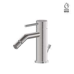 Single lever bidet taps Chromed brass bidet mixer with 1"1/4 pop-up waste Newform X-STEEL 69623X.50.050