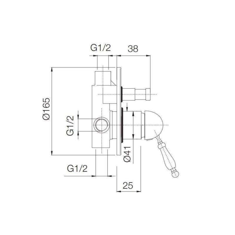 Robinet de salle de bain Ensemble mitigeurs lavabo muraux, bidet et kit de douche de couleur chrome Nice Funny KITFUNNY7CB