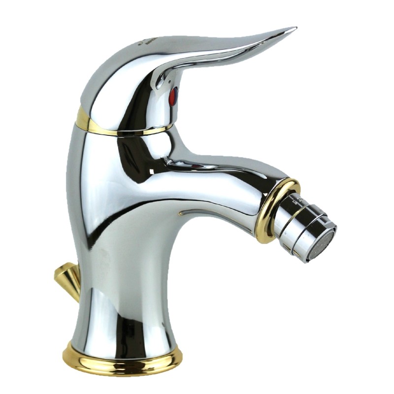 Robinet de salle de bain Ensemble lavabo, bidet et mitigeur de bain style vintage chrome-or Nice Wilson KITWILSON2CRO