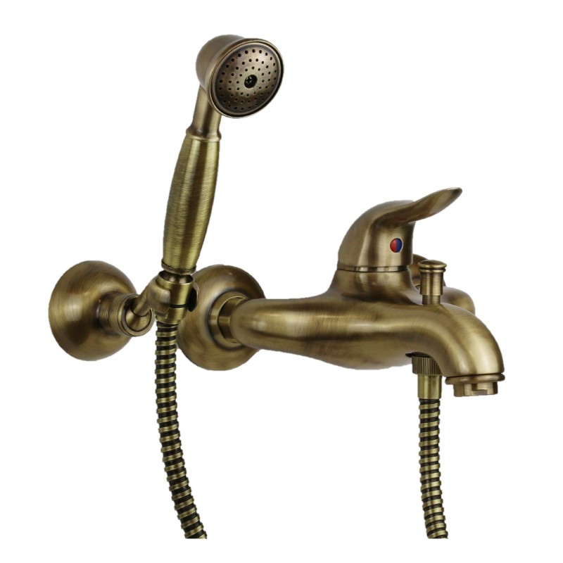 Juego de grifo de baño Conjunto mezclador de lavabo, bidé y bañera estilo vintage en bronce Nice Wilson KITWILSON2B