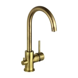 Robinets pour la cuisine à trois voies Mitigeur d'évier de cuisine à eau filtrée 3 voies, couleur bronze Nice 290044B