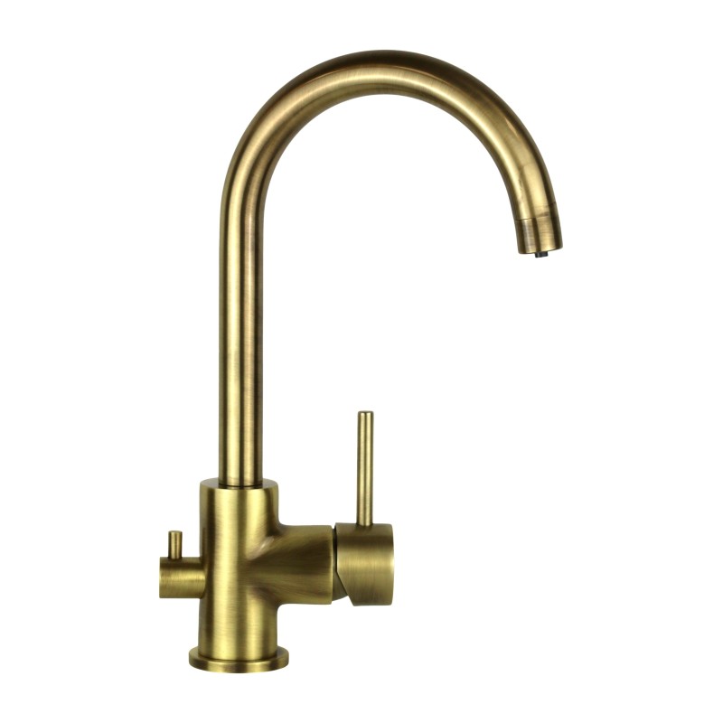 Three ways kitchen taps 3-way filtered water kitchen sink mixer, bronze colour Nice 290044B