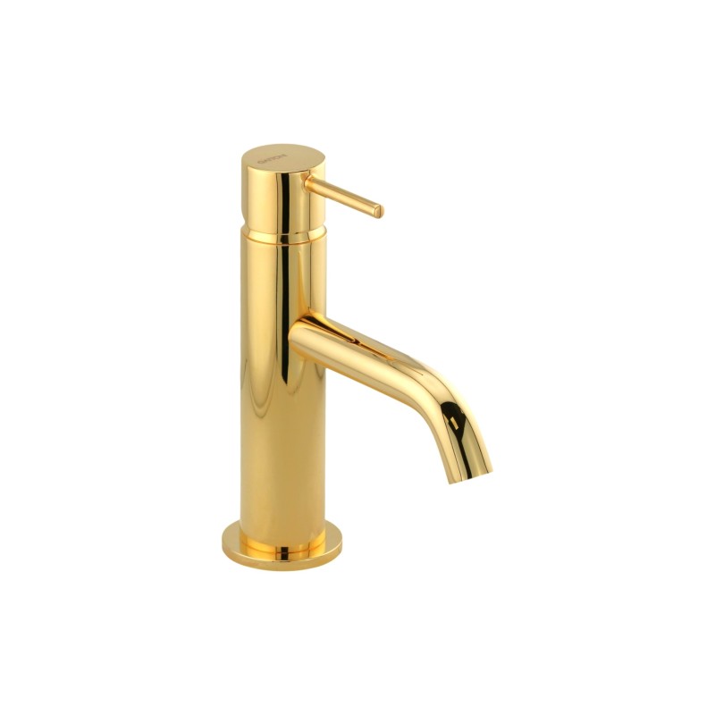 Rubinetti Lavabo Monoleva Miscelatore lavabo senza piletta di scarico colore oro Gattoni Easy 2382/23D0