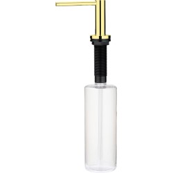 Dispenser Sapone Dispenser per sapone liquido installazione lavello cucina in colore oro Pollini ASTER ZZZ_Z0DD