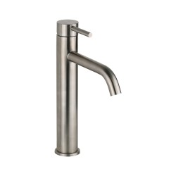 Grifos de lavabo palangana Mezclador de lavabo de acero inoxidable modelo alto sin desagüe Mamoli Pico Inox 46160000000A