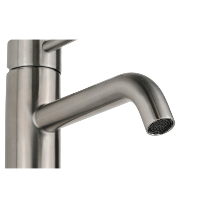 Washbasin taps High model stainless steel basin mixer without waste Mamoli Pico Inox 46160000000A