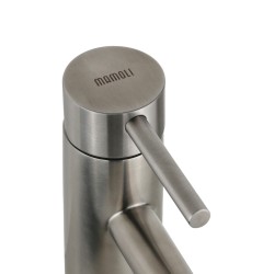 Rubinetti alti per bacinella Miscelatore lavabo modello alto in acciaio inox senza piletta di scarico Mamoli Pico Inox 461600000